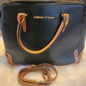 Adrienne Vittadini Black and Tan Women's Bag
